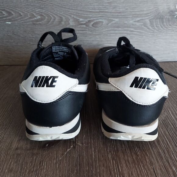Nike CORTEZ ‘72 Basic BLACK & White LEATHER Sneakers 819719-012 Men\'s Size 7 main image 6